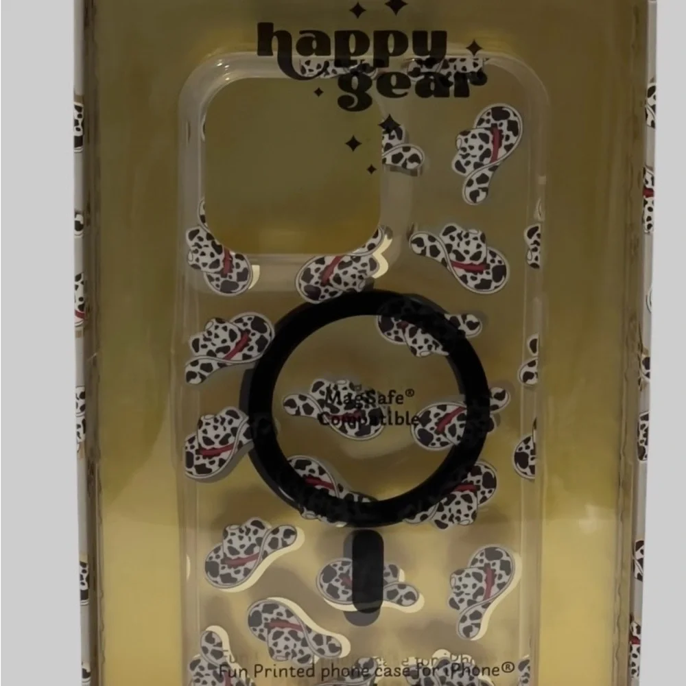 Happy Gear MagSafe Cow Print Cowboy Hat iPhone 14 & 13 Pro Max Case NOB